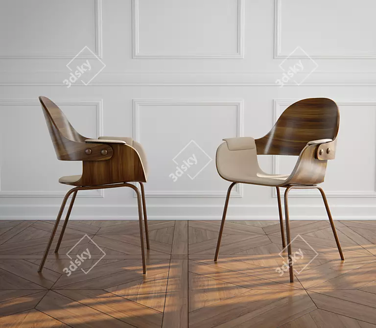 Showtime: Elegant Designer Chair 3D model image 6