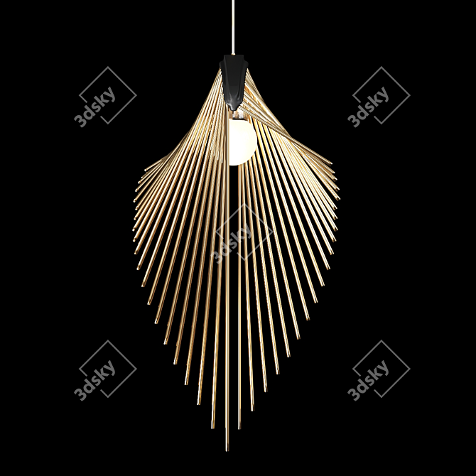 Modern Hanging Pendant Light 3D model image 1