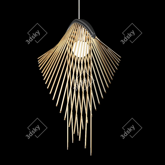 Modern Hanging Pendant Light 3D model image 3