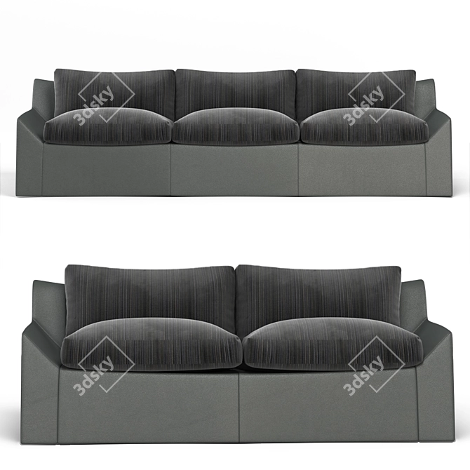 Sleek Bugatti Chiron Sofa: Luxury & Comfort 3D model image 2