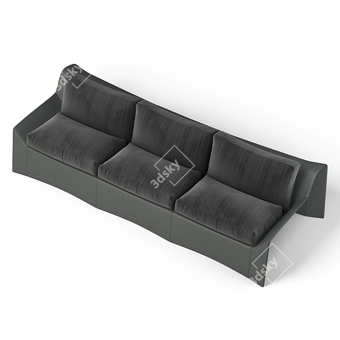 Sleek Bugatti Chiron Sofa: Luxury & Comfort 3D model image 3