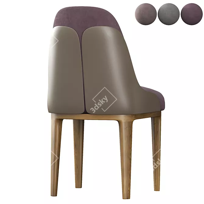 Coveted Dining Chair: Sleek and Stylish 3D model image 4