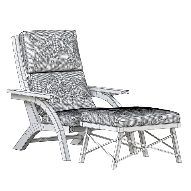 Brooks Armchair 2015: Stylish and Functional 3D model image 5