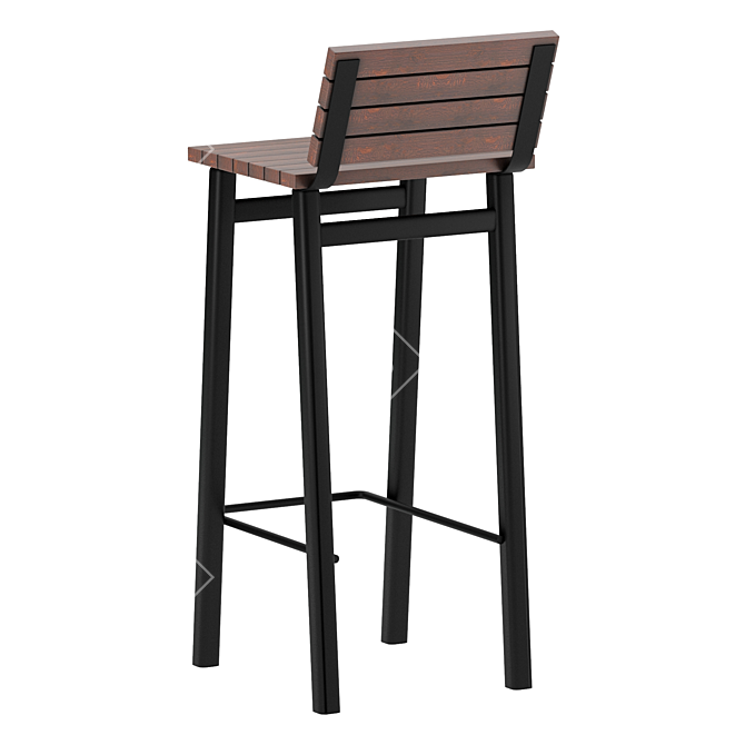 Urban Loft Bar Stool 3D model image 2