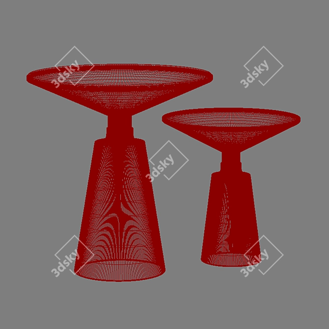 Sleek Espresso Coffee Table 3D model image 3