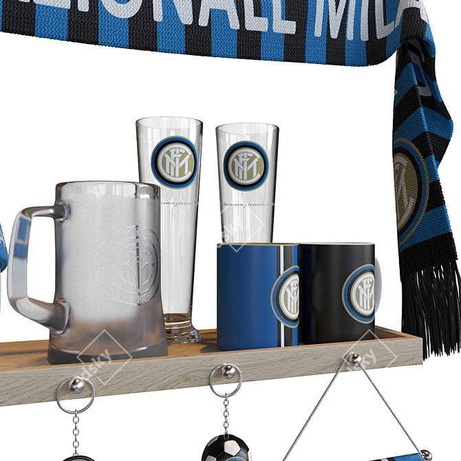 Inter Milan Fan Gear 3D model image 3