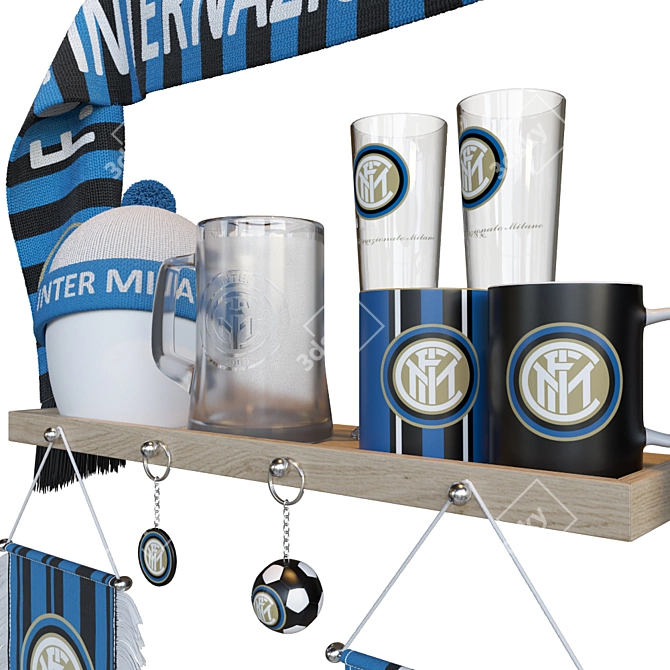 Inter Milan Fan Gear 3D model image 4