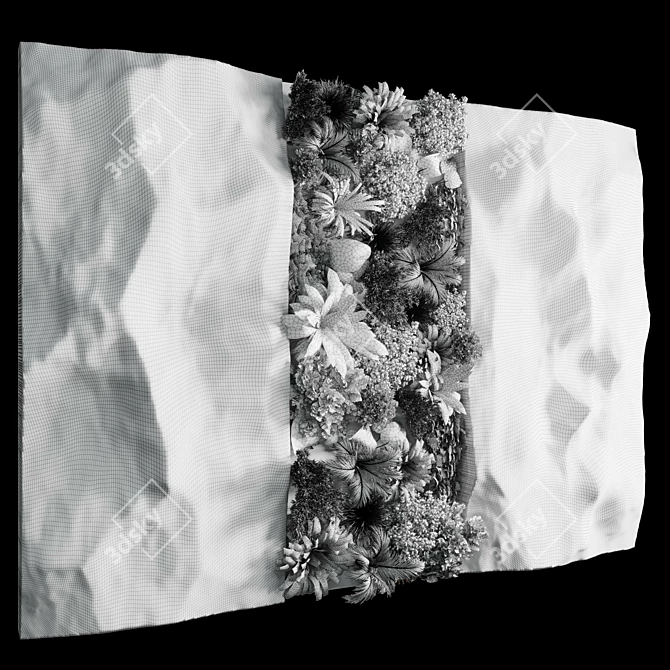 Rock Frame Collection: Vertical Garden Wall Decor 3D model image 3