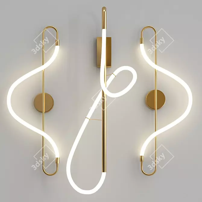 Versatile Sconce Track Lighting 3D model image 1