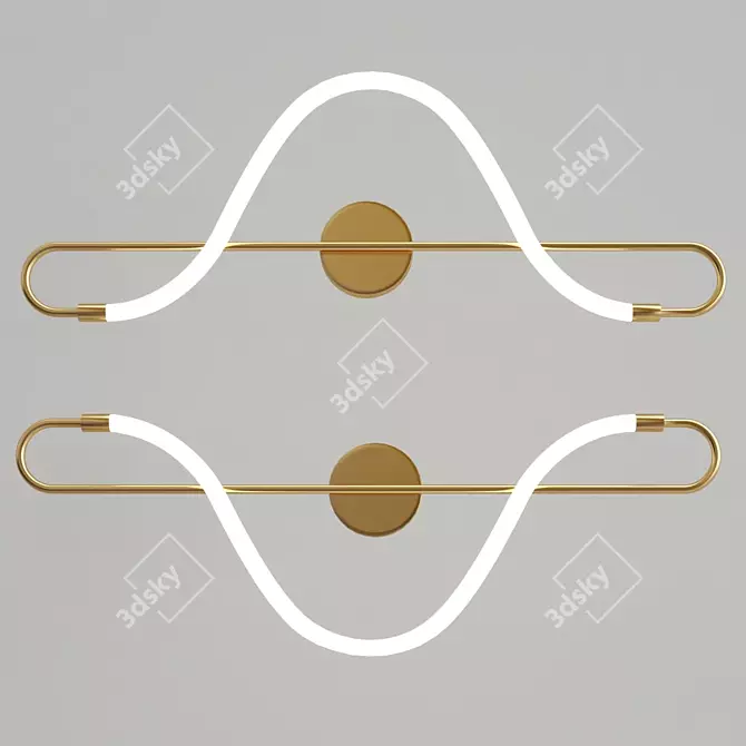 Versatile Sconce Track Lighting 3D model image 3