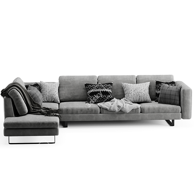 Customizable Boconcept Indivi Sofa 3D model image 4