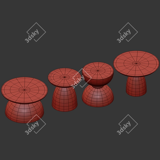 Pimar Lecce Stone Geo Table 3D model image 3