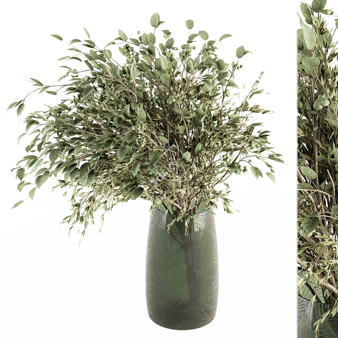 Translate Description: Букет - Зеленая Ветка в вазе 58

Supposed Title: Green Branch Bouquet 3D model image 1