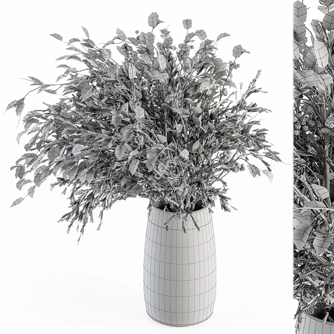 Translate Description: Букет - Зеленая Ветка в вазе 58

Supposed Title: Green Branch Bouquet 3D model image 4