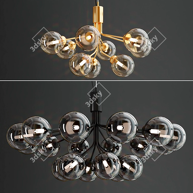 Elegant APIALES Pendant Lamps 3D model image 1