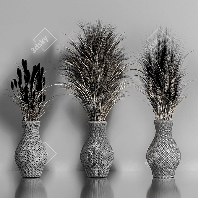 Title: Dried Plants Set: Natural Home Decor 3D model image 5