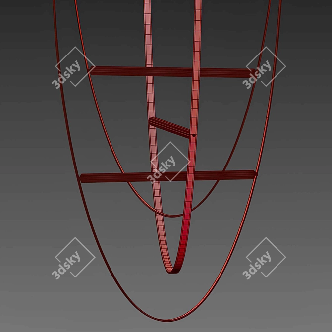 Modern LED Chandelier 3D model image 3