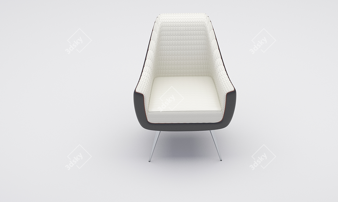 Cozy Comfort Armchair 3D model image 3