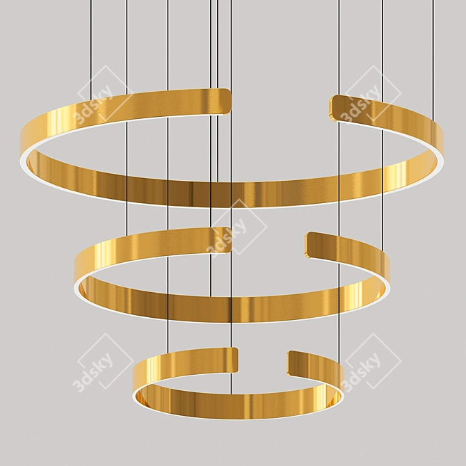 Modern LED Chandelier: BenWuTre 3D model image 1