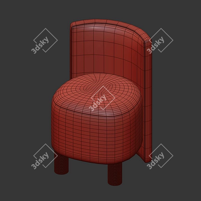 Sleek and Versatile: Kelly Willoughby Stool 3D model image 4