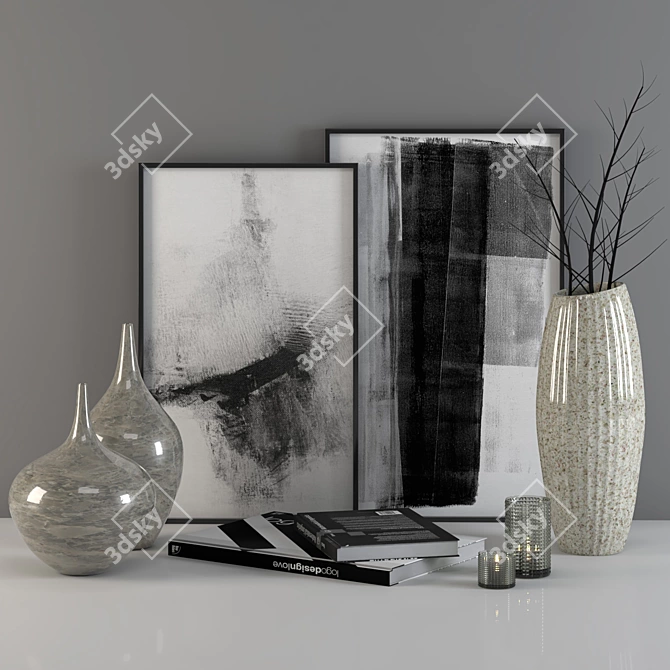 Elegant 3D Decor: PBR Design 3D model image 1