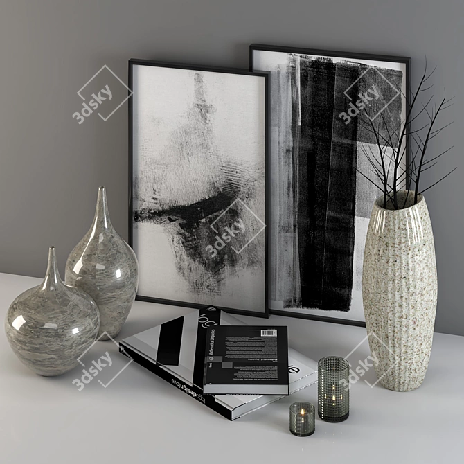 Elegant 3D Decor: PBR Design 3D model image 3