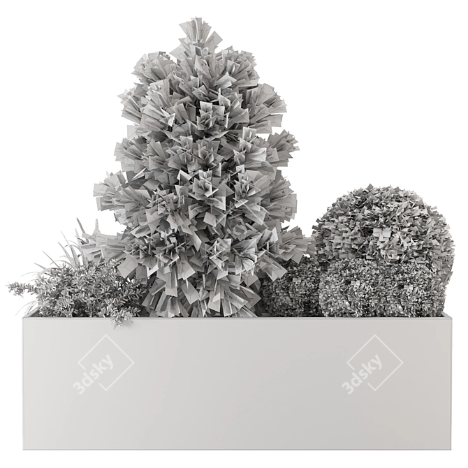 Outdoor Garden Set: 4 Plants 3D model image 7