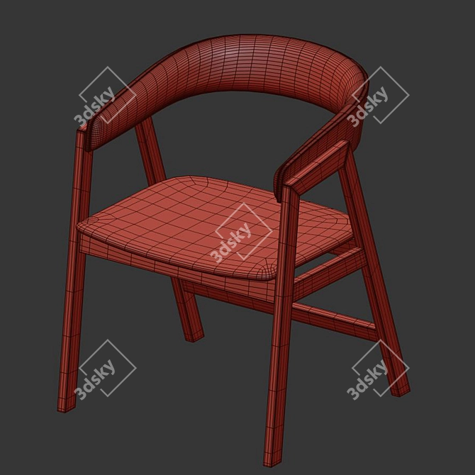 Sleek Austin Chair for Chic Interiors 3D model image 4
