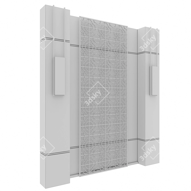 Title: Elegant Room Divider 3D model image 3