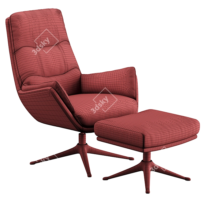 Comfortable Moro Chair: Customizable Color & Perfect Size 3D model image 7