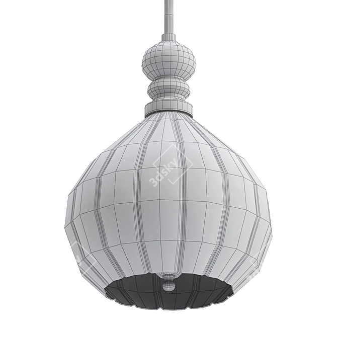 Contemporary 3-Light Cluster Pendant 3D model image 2