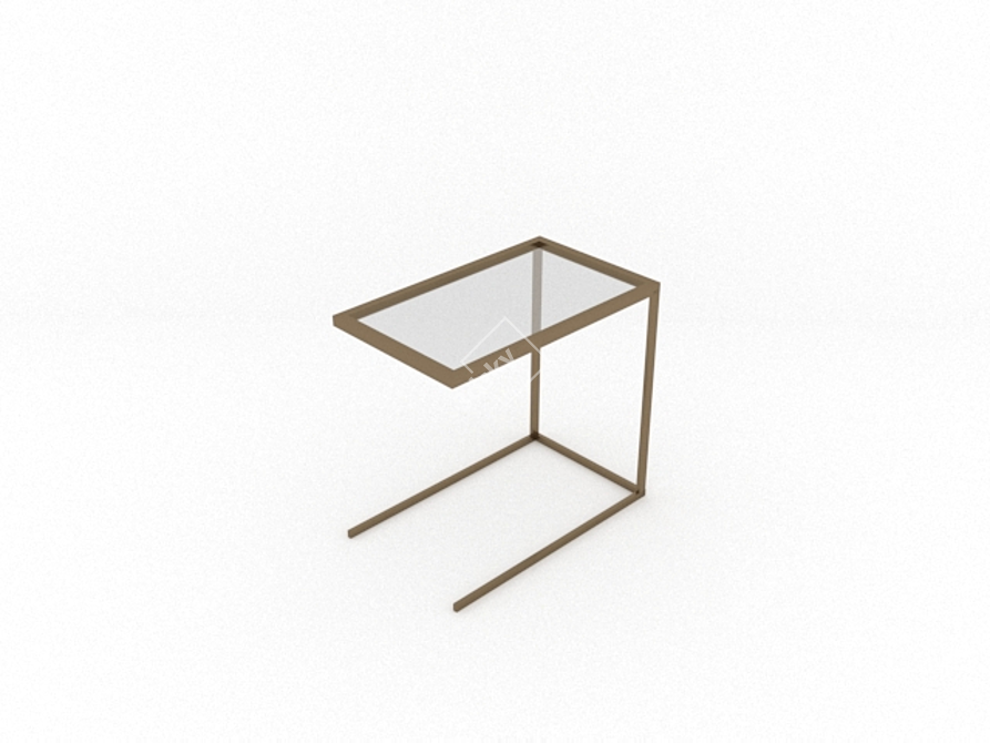 Title: Circular Modern Coffee Table 3D model image 1