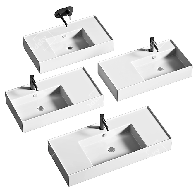 ESSENCE C Washbasins Collection: Modern & Elegant 3D model image 1