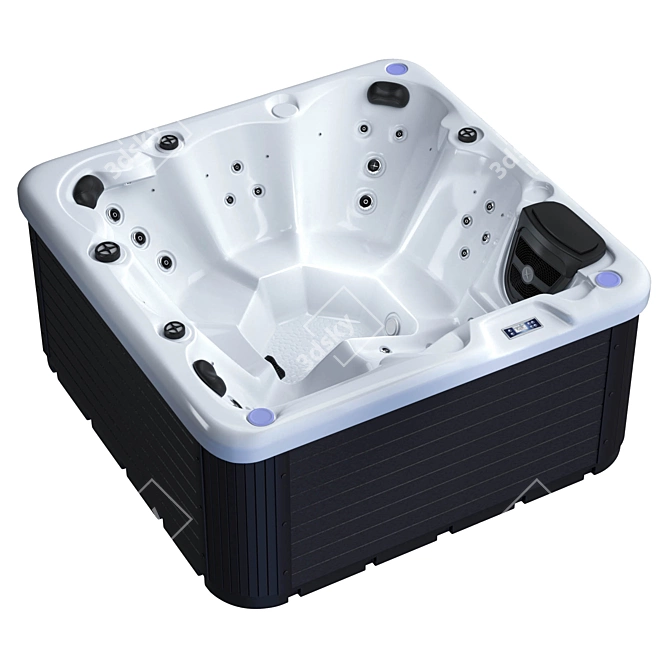 Jacuzzi Balboa SR810C: Low Poly Hot Tub 3D model image 1