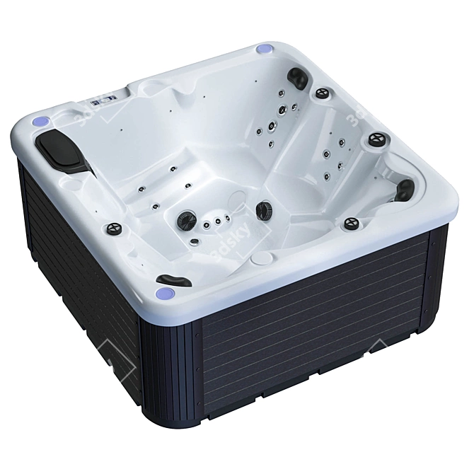 Jacuzzi Balboa SR810C: Low Poly Hot Tub 3D model image 2