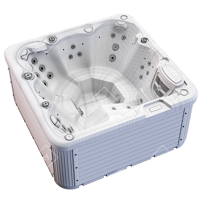 Jacuzzi Balboa SR810C: Low Poly Hot Tub 3D model image 3