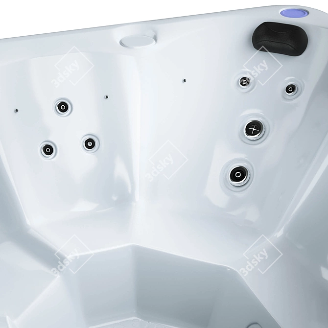 Jacuzzi Balboa SR810C: Low Poly Hot Tub 3D model image 7