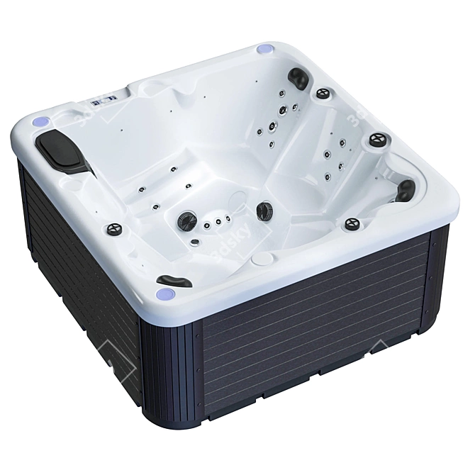 Jacuzzi Balboa SR810C: Low Poly Hot Tub 3D model image 9