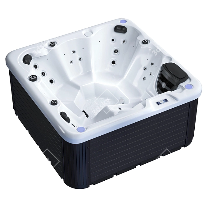 Jacuzzi Balboa SR810C: Low Poly Hot Tub 3D model image 10