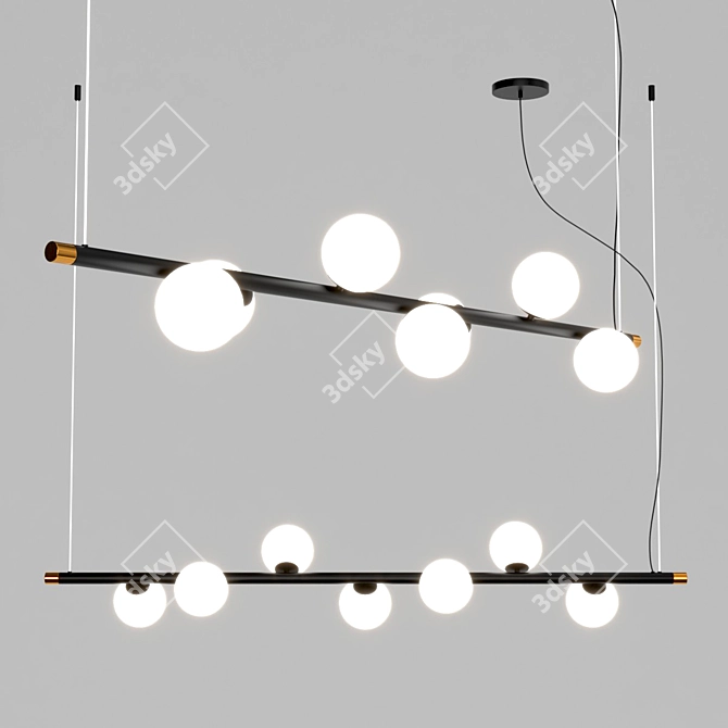 Elegant POMI Pendant Lamp 3D model image 2