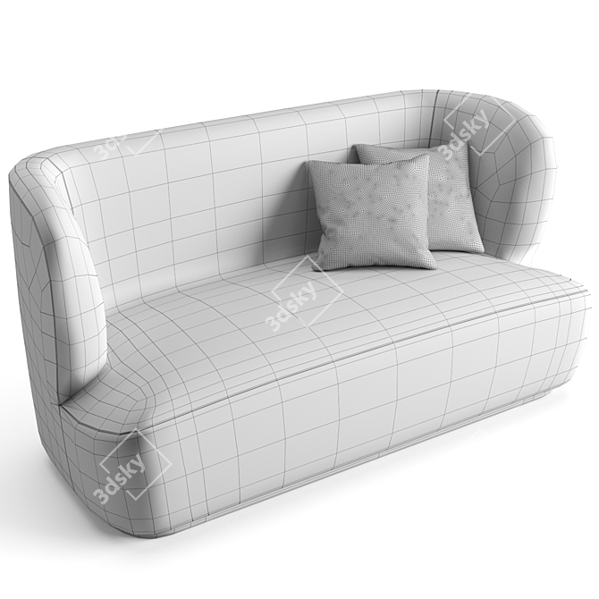 Gubi Stay 150cm Sofa: Timeless Design 3D model image 6