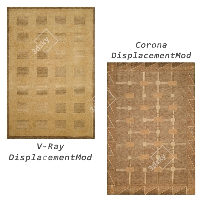 Versatile Rug Set: No. 152 3D model image 2