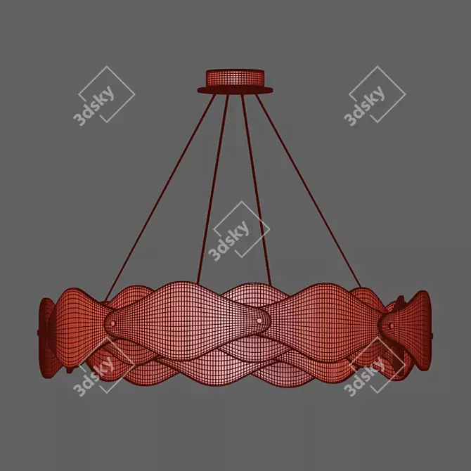Elegant LED Chandelier  3D model image 3