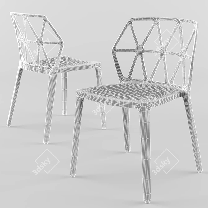 Connubia Atelier Table & Alchemia Chair Set 3D model image 5