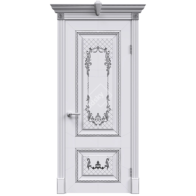 Title: Elegant Versailles Doors 3D model image 3