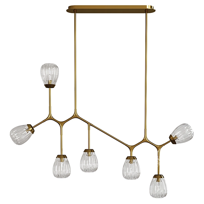 Elegant Smyth Chandelier 3D model image 1