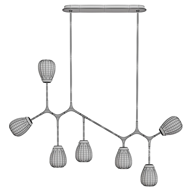 Elegant Smyth Chandelier 3D model image 2