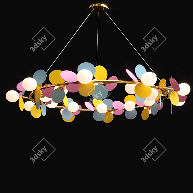 Matisse Chandelier Set: Elegant Lighting Collection 3D model image 3