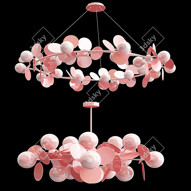 Matisse Chandelier Set: Elegant Lighting Collection 3D model image 4