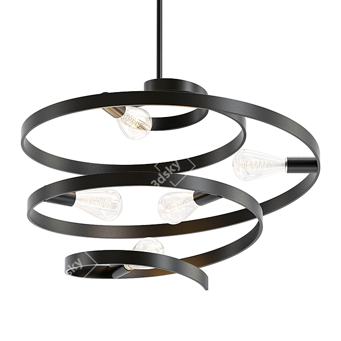 Maxim Twister 25" Pendant Light 3D model image 1